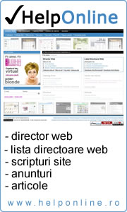 Portal HelpOnline.ro - Director Web, Directoare Web, Scripturi Site, Anunturi, Articole